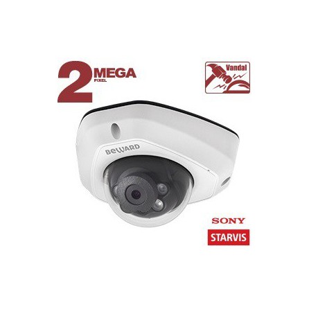 BEWARD Купольная IP камера SV2012DM 2 Мп, 1/2.8'' КМОП Sony Starvis BEWARD Купольная IP камера SV2012DM 2 Мп, 1/2.8'' КМОП Sony Starvis